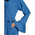 Casual frilled daily wear abaya- French Blue Casual frilled daily wear abaya- French Blue